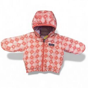 Patagonia Baby Reversible Down Sweater Hoody Jacket Puffer Hooded Aztec 3-6 Mo